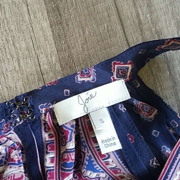 Joie Bradie Navy Blue Silk Tank Top S - Picture 6 of 10